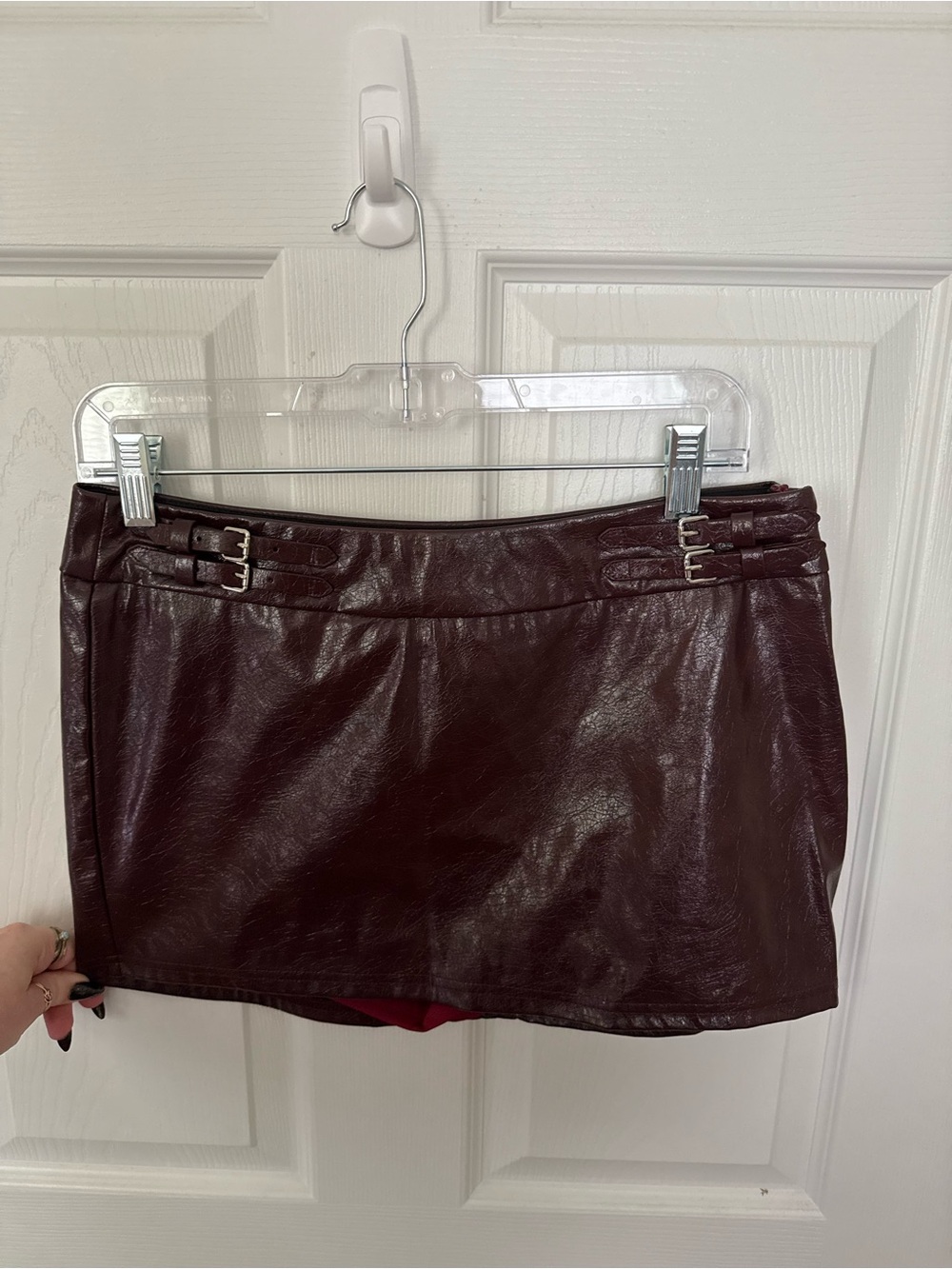 NWOT Medium Shein Burgundy Skort